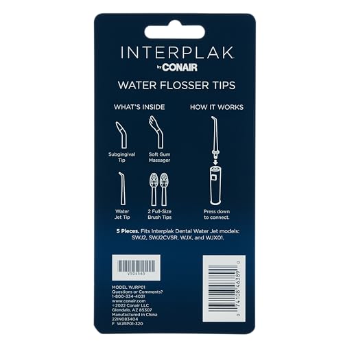Interplak by Conair Water Flosser Replacement Tips, Pack of 5 for Oral Irrigator - image 3