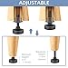 ReFeltidolom 3/8”-16 Thread Adjustable Leveling Feet Furniture Levelers, Heavy Duty Leg Levelers Furniture Legs for Table/Cabinet/Chair/Sofa/Workbench-Large Base Supports 3960LBs, 12 Pack