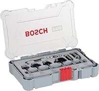 Bosch Professional 6tlg. Rand- und Kantenfräser Set (für Holz, für Oberfräsen mit 6 mm Schaft)