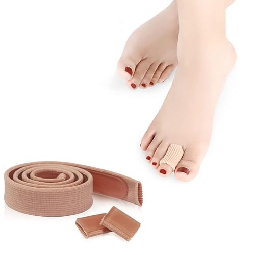 2 piezas de tubo de gel de protección para dedos y pies, cubierta de protección para los dedos del pie (talla única: 1,5 * 20 cm) Cover