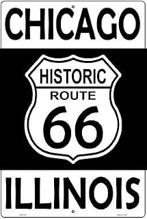 SMART BLONDE Chicago Illinois Historic Route 66 Novelty Metal Large Parking Sign LGP-2776