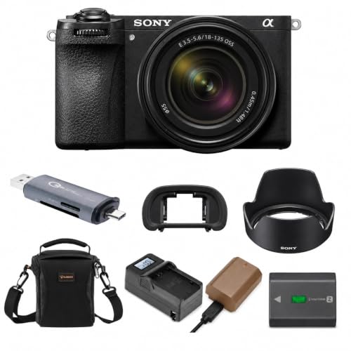 Image of Sony Alpha 6700 APS-C Camera with 18-135mm Zoom Lens Bundle, 26MP Sensor, 4K Video, AI Subject Recognition, Log Shooting, LUT Handling, Bag, Charger & 1-Year Warranty