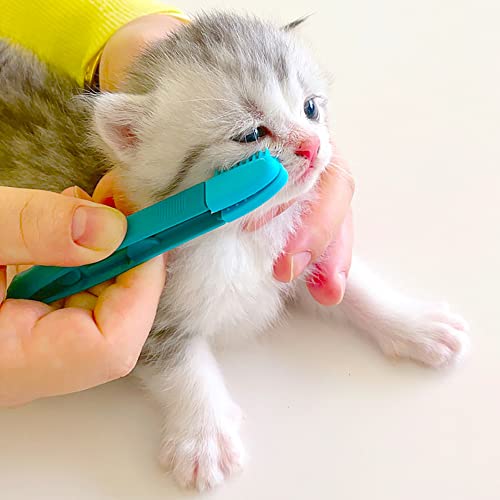 Image of 2 Pcs Tear Stain Remover Comb, Pets Brush for Tear Stain Remove, Soft Glue Brush, Clean Dirt Around Pet Eyes, No Eye Damage, Soft and Easy to Clean, It Can Also Be Used As a Toothbrush
