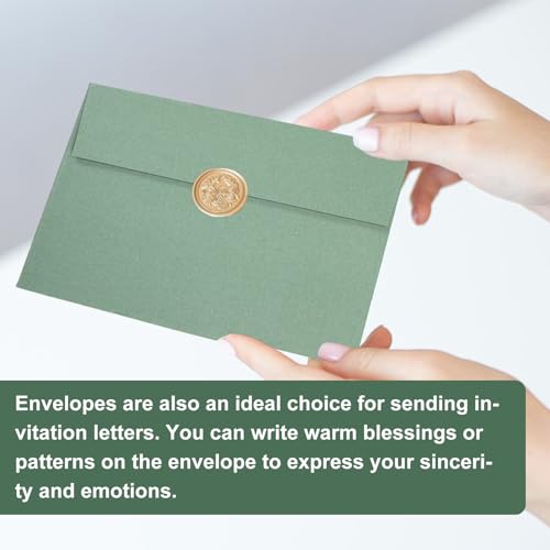 50 Stück Briefumschläge Maigrün, Din C5 Birkengrün (Grün), 16×10.8Cm Kuverts Ohne Fenster für Weihnachten, Edle Kuverts für Große Einladungen und Karten Zum Geburtstag Oder Hochzeit