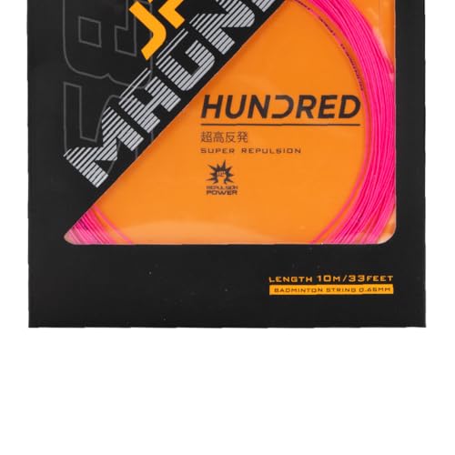 Image of Hundred JP65 Magnite Badminton String | 0.65 mm High Repulsion & Control | Premium Hitting Sound | Excellent Shock Absorption & Durability