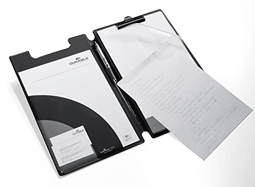 Durable Spezial-Blockmappe DIN A4+, mit Einschlagblatt, schwarz, 233201