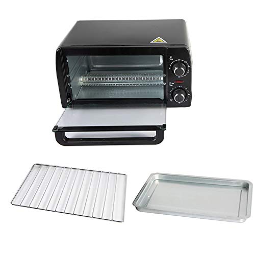 CalmDo Oven Toaster and Grill Household Baking Electric Oven, 9L, Black