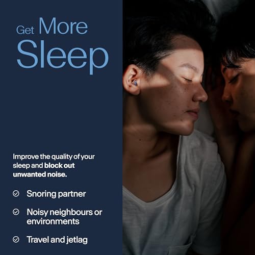 Image of Alpine SleepDeep Earplugs for Sleeping - Side Sleepers & Snoring - Ultra-Soft Noise Reducing Earplugs - 27dB SNR - Hypoallergenic, Silicone-Free - 1 Pair (S)