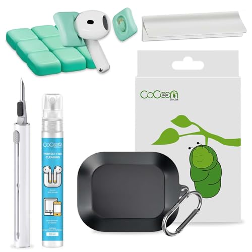 Image of Silicone Case Cover Compatible for Realme Buds Air 8 with Hygiene Kit (Black)