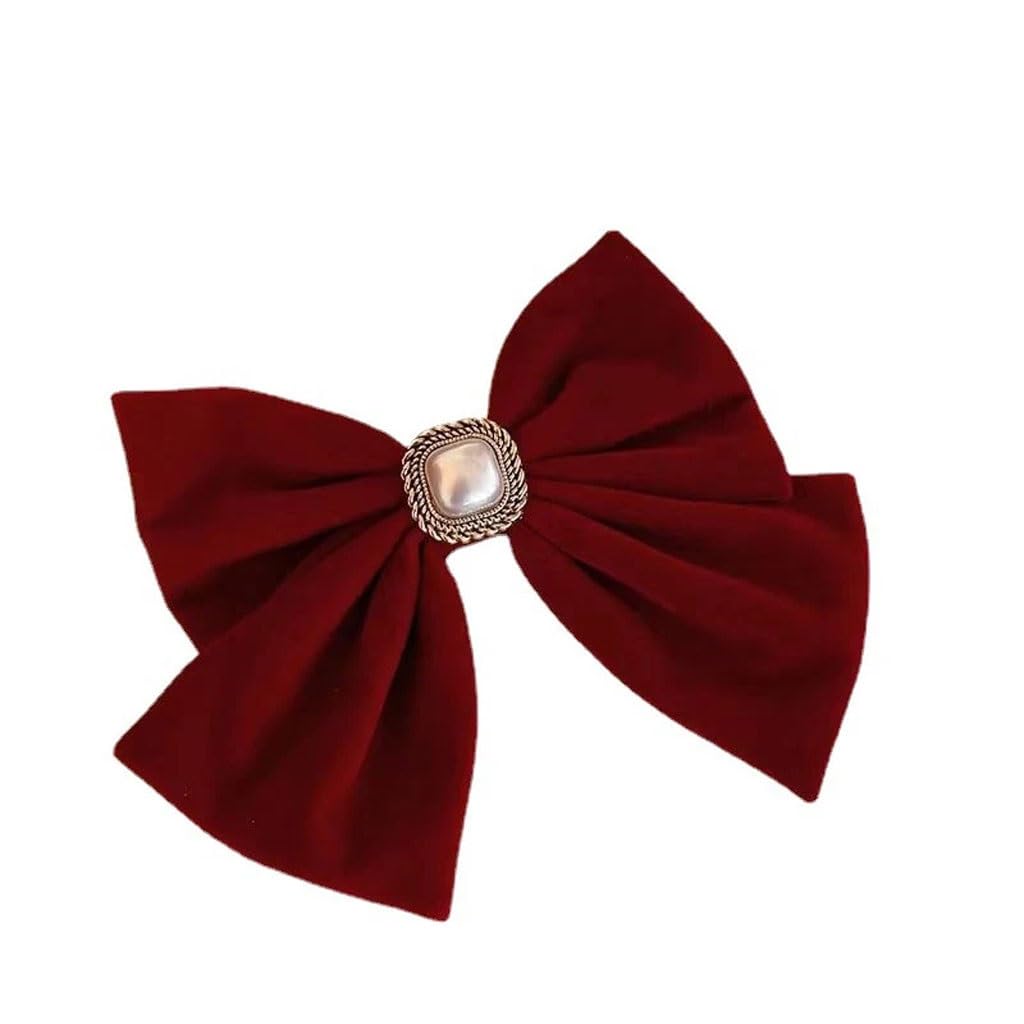 Fermaglio for Capelli con Fiocco Grande Fiocco Grande Retro Tinta Unita Clip Alta Fiocco Accessori for Capelli Dolci da Donna