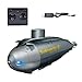 Mini barco RC submarino teledirigido submarino nuclear juguete para piscinas y lagos, barco eléctrico de 2,4 GHz para niños y adultos, barco a motor para control remoto al aire libre
