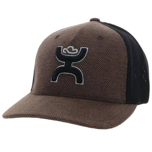 Image of HOOEY Men's Coach Tweed Baseball Cap Brown L XL