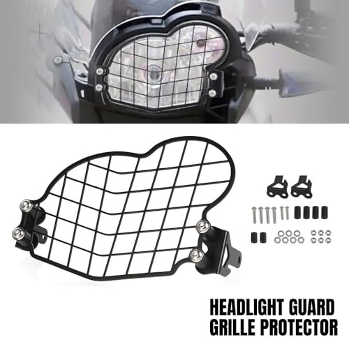 Cache calandre G650GS grille anti-impact pour sécuriser le phare des débris