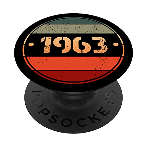 Popsockets vintage 1963 edición limitada 1963 cumpleaños 1963 PopSockets PopGrip Intercambiable