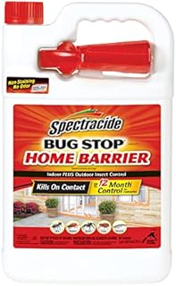 Spectracide Bug Stop Home Barrier Spray, Kills Ants, Roaches and Spiders On Contact, Indoor and Outdoor Insect Control, 1 Gallon
