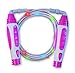 Geospace Sparkler LED Jump Rope with Kinetic-Powered Lights (Assorted Colors)