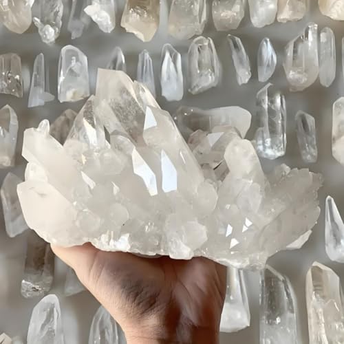 Cristal de roche géode en quartz blanc naturel de qualité supérieure - 3