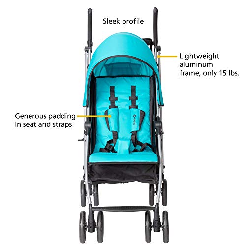 Safety 1St Step Lite Compact Stroller, Lightweight Aluminum Frame And A Breeze To Carry, At Only 15 Lbs, Fountain #TOP3