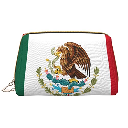 Trousse de maquillage Mexique en cuir blanc : l'accessoire de voyage indispensable pour femme