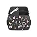 Produktbild Mepal Bento Lunchbox Take a Break personalisiert Blumen, Brotdose mit Fächern Einsatz Erwachsene, Lunch Box mit Name, Bento Box Set Meal Prep Midi Schwarz