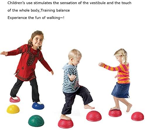 Set of 6 Stability Balance Trainer,Balance Boards, Balance Pods,Hedgehog Style Domed Stability Pods for Children and Adults,Stepping Stone