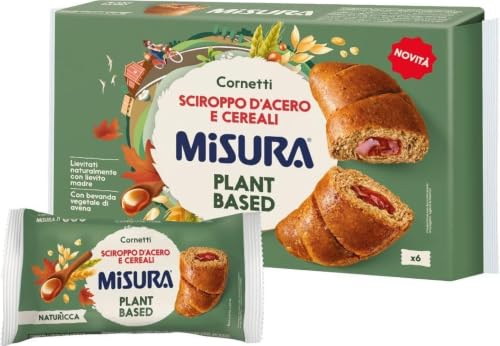 Misura Naturìcca Cornetti Sciroppo d'Acero e Cereali, Plant Based