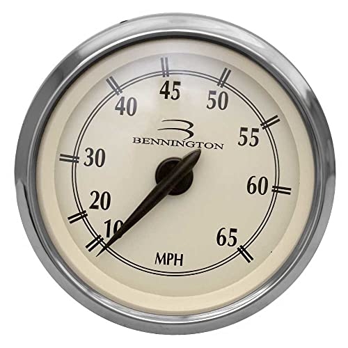 Faria Boat Speedometer Gauge SEK027A | Bennington 3 1/4 Inch Cream