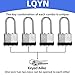 Padlocks with Same Key, LQYN 100 Pcs Laminated Keyed Padlock (1-9/16
