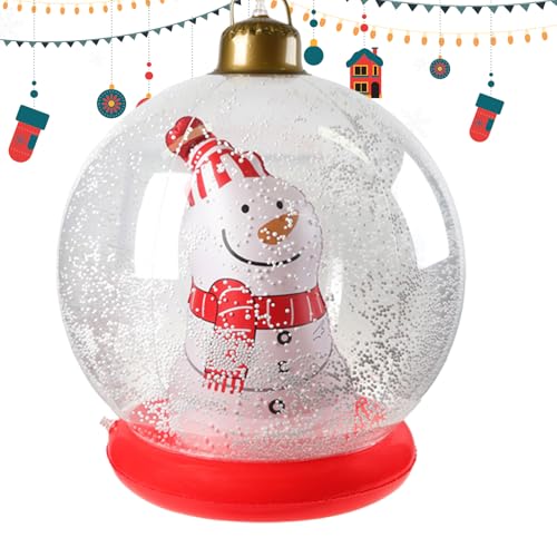 Grandes boules de Noël gonflables : la solution pour une décoration extérieure facile