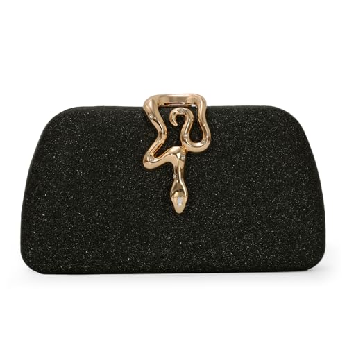 OPLERT Bolso de embrague para las mujeres Glitter Bolsos de noche con cadena,para Fiesta Cocktail Prom Boda