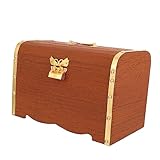 En bois délicate : ce coffret en bois avec serrure peut protéger efficacement vos biens, utilisé en toute confiance, en bois