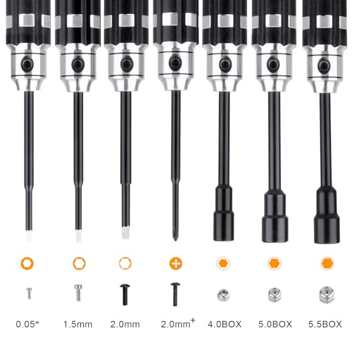 Image of Multi-Size RC Screwdrivers Set Hex Nut Phillips Driver RC Tools for Axial SCX24 Traxxas TRX4M Losi Mini-T 2.0 Wltoys Tamiya HSP HPI 1 /24 1 /18 RC Crawler Truck Buggy Models
