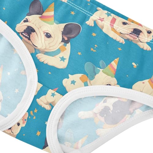 Wusikd Dog Paws Girls' Underwear Cotton Funny Girls Briefs Soft Toddler Underwear 2T4