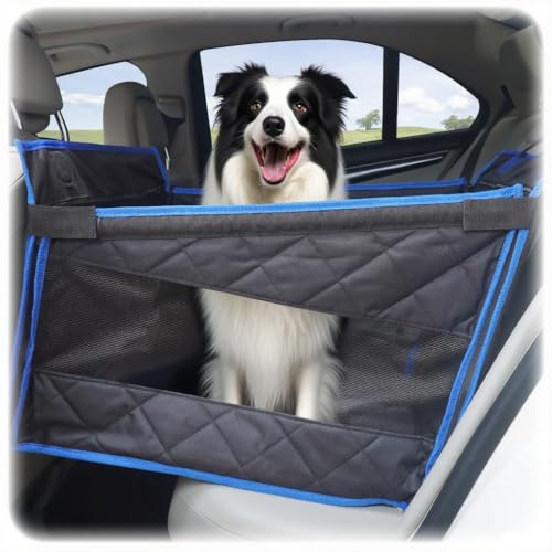 DD dedeo Dog Car Seat for Large & Small Dogs Back Seat Extender Hammock for Cars SUV Truck (Black-s)