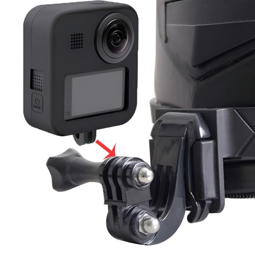 Image of LikeStar 3M Helmet Chin Mount Strap Compatible with All Go pro Hero 9 /8 /7 /6, SJCAM, Yi, DJI OSMO Action & Other Action Cameras, 180 Adjustable Heavy-Duty Stable Motorcycle Helmet Holder
