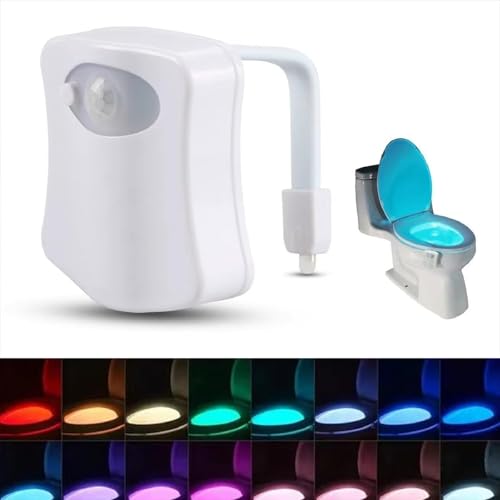 TMRBBesty Lampe LED pour Toilette,Lumières de Toilettes à l'intérieur,Lampe LED 16 Couleurs Veilleuse WC,Eclairage nocture pour toilettes,Pour salle de bain...