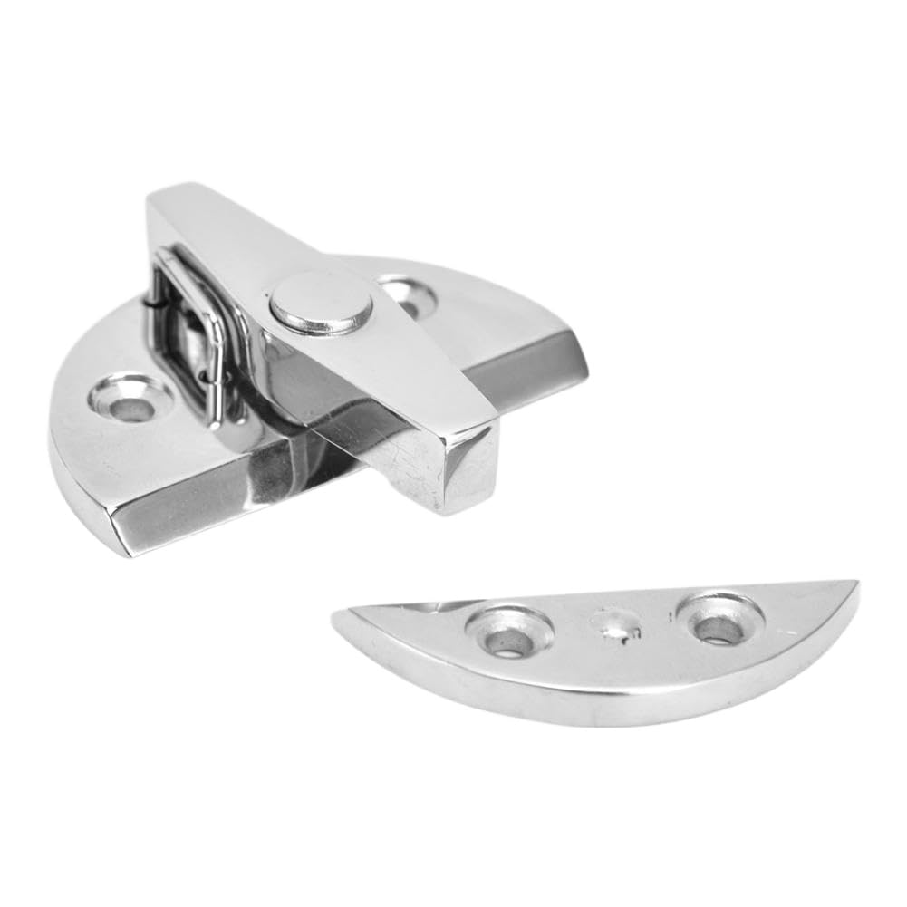 Ywbeqqywq Onecolor Boat Door Cabinet Hatch 316 Stainless Steel Round Turn Button Twist Catch Latch Marine Hinge