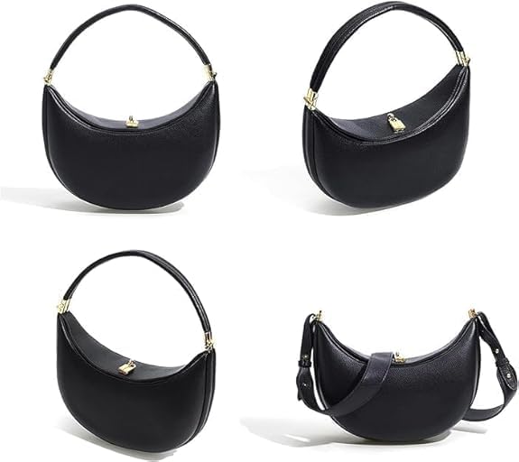 Bolso 4 En 1,Bolso,4 En 1,Bolso para Mujer,Luna Bag 4 in 1 Cute Shoulder Bag,Crescent Crossbody Bags for Women4