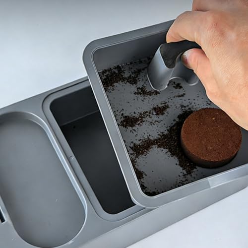 Caja de golpe para café expreso con barra de silicona protectora y base sólida de ABS 4