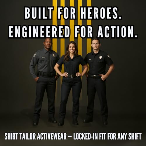 Hero's Pride Shirt Tailor Activewear Shirt Stay Belt – Dual-Sided Silicone Grip – Adjustable Fit (26"–50") – No-Slip, Low-Profile Uniform Belt for Law Enforcement, Military, Business, & Everyday Use4