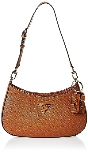 Preisvergleich Produktbild GUESS Women Noelle TOP Zip Shoulder Bag, Leichter Cognac
