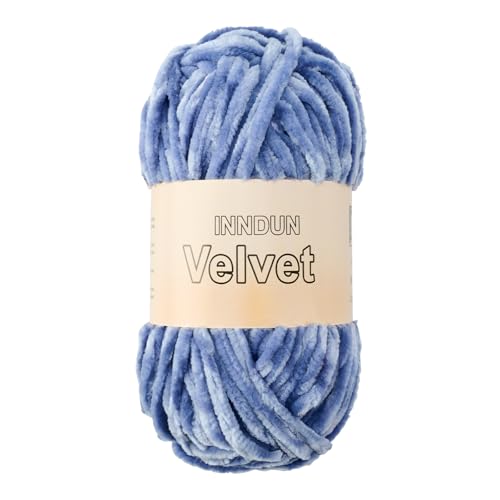 Image of Soft Velvet Chenille Yarn for Crocheting, Super Bulky Yarn for Blankets | Fluffy, plush yarn for crochet and knitting blankets, amigurumi, cushions and handmade gifts for cozy DIY projects.