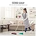 GRIRIW Stainless Steel Handle Cleaning Broom for Outdoor Indoor Brooms Sweeping Random Style