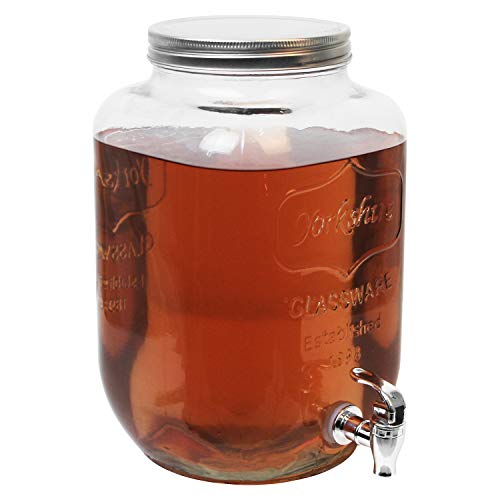 Schou CM874088 Dispensador Bebida con Grifo de 8 l, 19x19x32 cm, Transparente