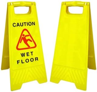 "A-Frame" Safety Wet Floor Sign, Wording Options=Wet Floor