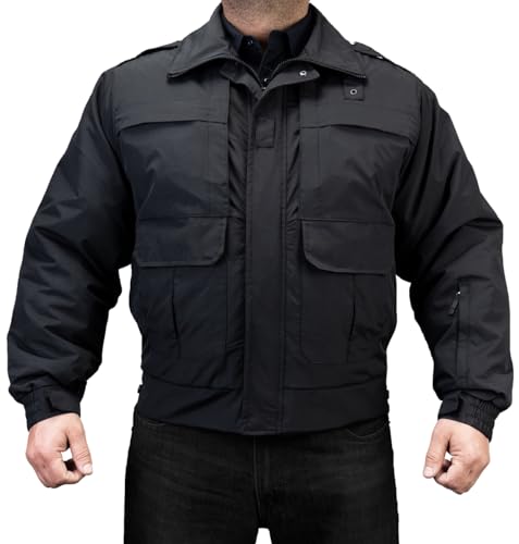 Men's Waterproof Duty Jacket, Military Outerwear, Work Utility & Security Jacket3