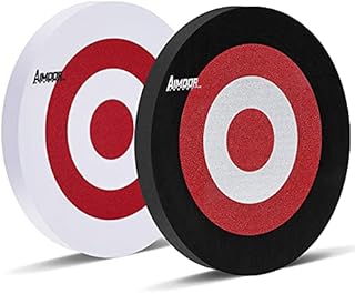 Aimdor Archery 2 PCS EVA Foam Archery Target Round Moving Arrow Target Face 25cm for Archery Hunting Practice Target Game Competition Target Pet Frisbee Pet Toys