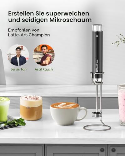 Maestri House – Stufenloser, wiederaufladbarer Milchaufschäumer – Ansicht 4
