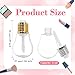 Pineraap 20 Pieces Empty Lip Gloss Tubes with Wand, 6ml Light Bulb Shaped Lip Balm Tube Containers Mini Cute Lip Glaze Lipgloss Bottles Refillable Lip Oil Lipstick Container for DIY Sample Cosmetics