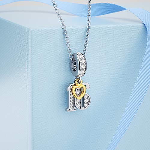 JIAYIQI Birthday Charm Fit Charm Bracelets Necklace, 925 Sterling Silver Pendants Beads for Women Jewelry4